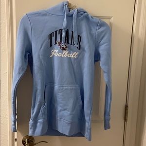 Small baby blue Titans Hooded Sweatshirt
